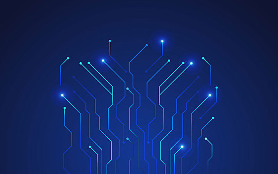 現代科技數據連接通信網絡信息安全抽象插畫