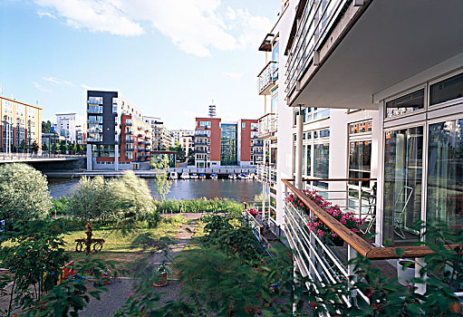 建筑,露台,斯德哥尔摩,瑞典