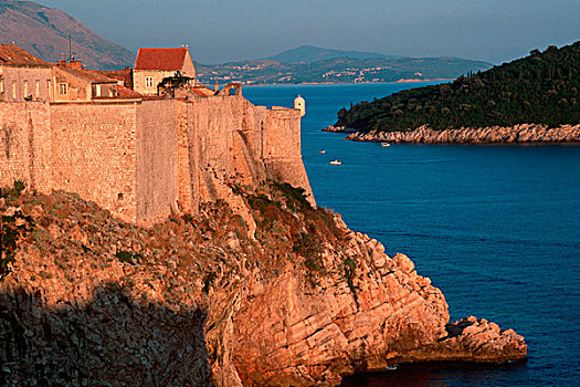 亚德里亚海,中世纪,城墙,杜布罗夫尼克,建造,世纪