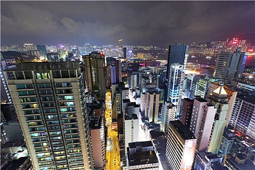 香港,市区,城市,夜晚