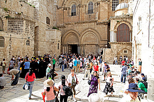 入口,教堂,神圣,墓地,耶路撒冷,以色列,中东