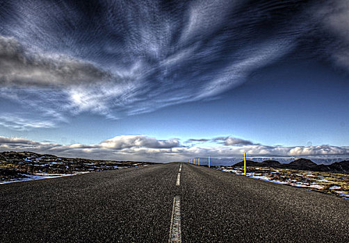 驾驶,冰岛,冬天