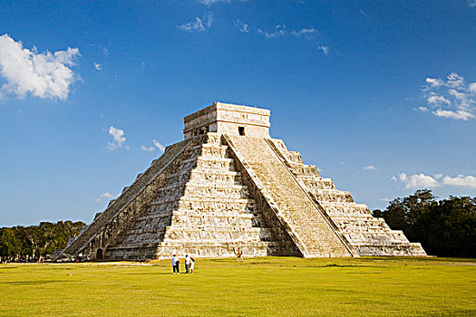 墨西哥,尤卡坦半岛,奇琴伊察,大,前哥伦布时期,遗迹,建造,玛雅,金字塔,库库尔坎,卡斯蒂略金字塔