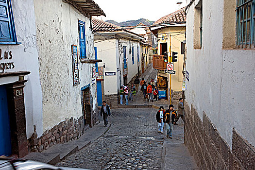 街道,库斯科市,秘鲁