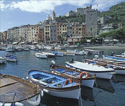 渔船,南,五渔村,意大利,利古里亚
