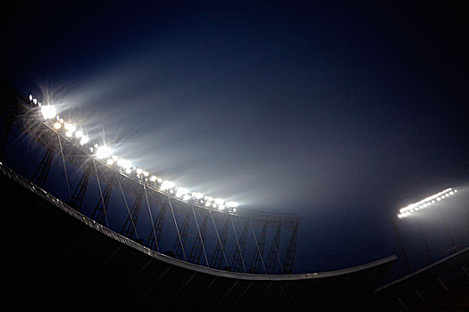 体育场,泛光灯,夜晚,时间,北京