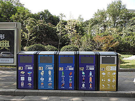 江苏南京垃圾分类箱garbagesortingbox,jiangsu,nanjing