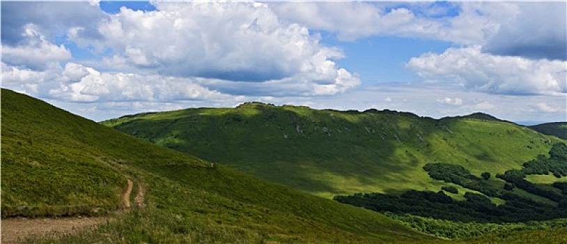 全景,山