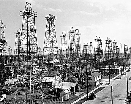 油,钻机,石油业,德克萨斯,美国