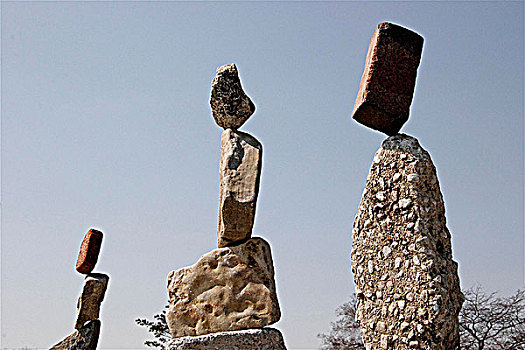 平衡,石头,多伦多,安大略省,加拿大