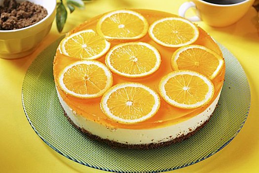 橙子,芝士蛋糕