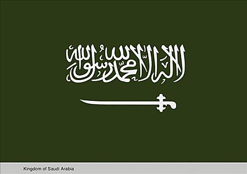 沙特阿拉伯国旗,沙特国旗