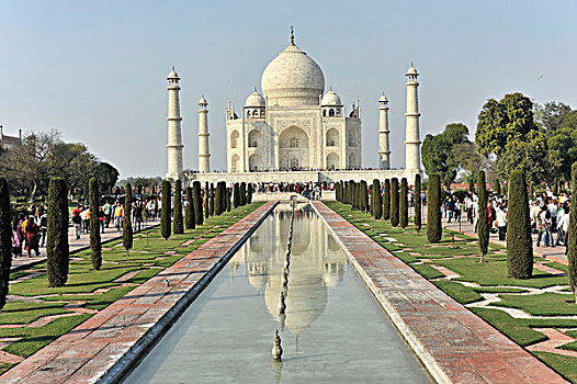 泰姬陵,墓地,世界遗产,北方邦,印度,亚洲