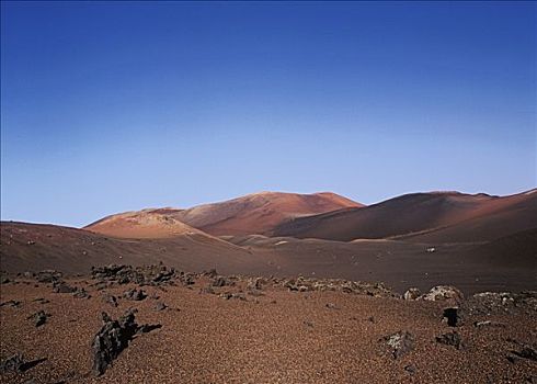 风景,火山地貌,蒙大拿,帝曼法雅,兰索罗特岛,加纳利群岛,西班牙,欧洲