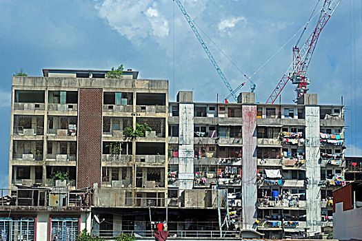 malaysia,borneo,sandakan,residential,building