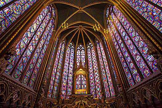 彩色玻璃窗,巴黎,法国