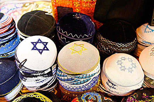 犹太,帽,耶路撒冷,以色列,中东