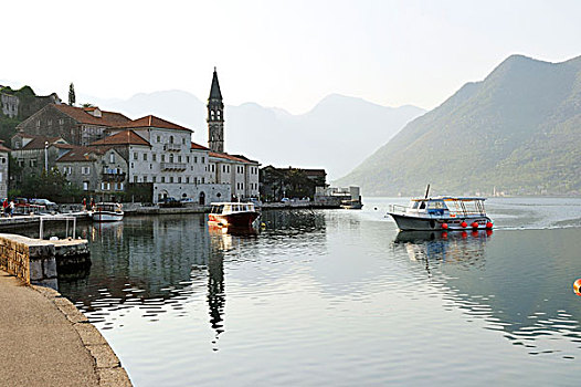 黑山,亚得里亚海,海岸,湾,乡村