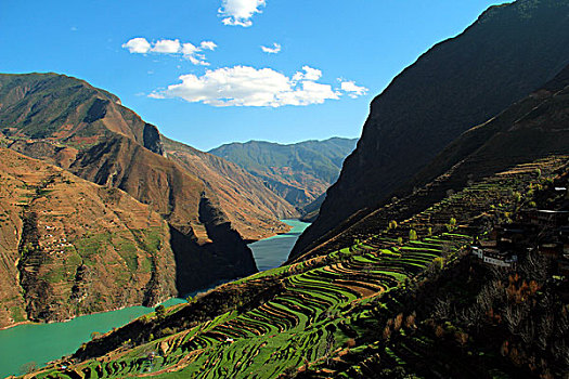 梯田,金沙江风景,大好河山