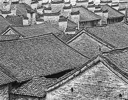 中国,桂林,屋顶,抽象