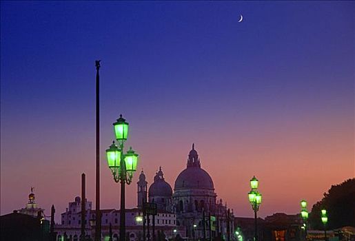 圣马利亚,行礼,黄昏,威尼斯,意大利