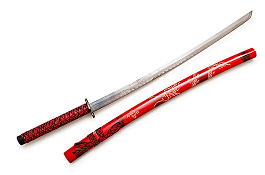 日本,剑,隔绝,白色背景