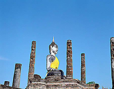 佛像,玛哈泰寺,素可泰,泰国
