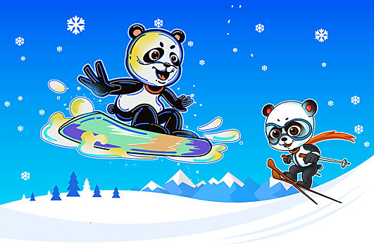 熊猫滑雪