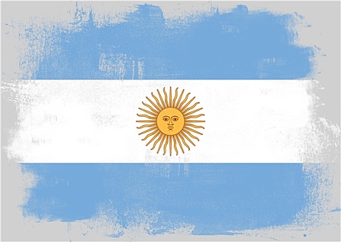 旗帜,阿根廷,涂绘,画刷