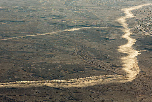 灰尘,小路,左边,交通工具,驾驶,砾石,道路,边缘,纳米布沙漠,热气球,纳米比诺克陆夫国家公园,纳米比亚,非洲
