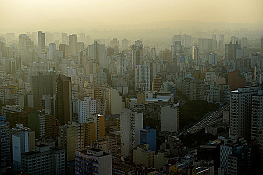 城市,摩天大楼,圣保罗,巴西,南美