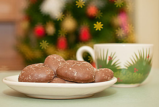 饼干,牛奶,圣诞老人