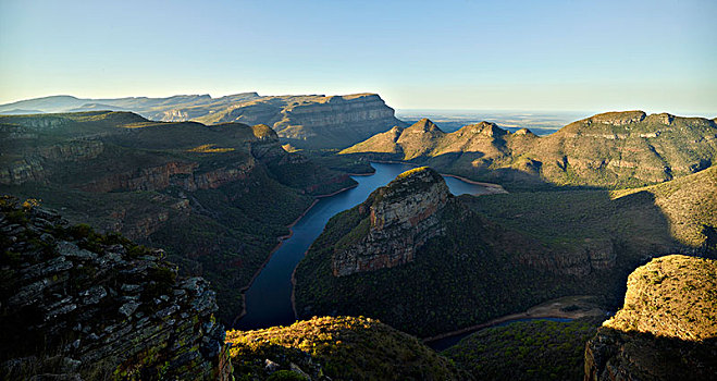 布莱德河峡谷,水库,坝,南非,非洲