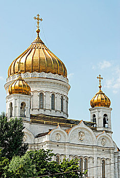 俄罗斯,东正教,大教堂,耶稣,救星,莫斯科