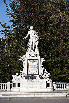 雕塑,莫扎特,维也纳,奥地利