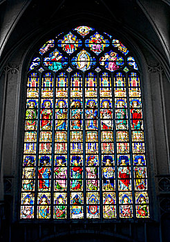 窗户,大教堂,圣母院,世界遗产,安特卫普,佛兰德斯,比利时,欧洲