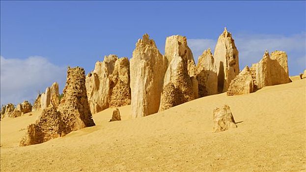石灰石,柱子,顶峰,荒芜,南邦国家公园,西澳大利亚,澳大利亚