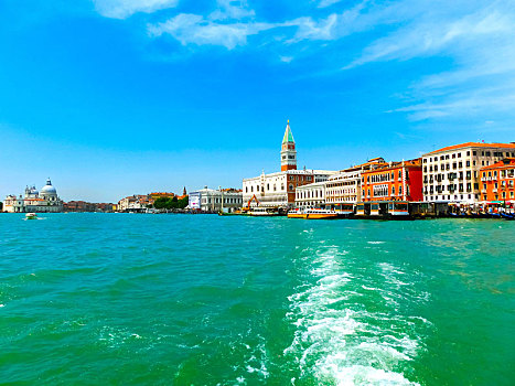 美女,风景,大运河,彩色,建筑,威尼斯
