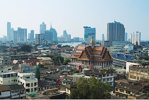 俯视,曼谷,泰国
