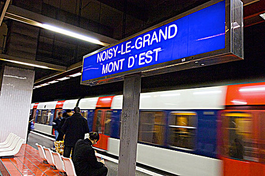 法国,巴黎,区域,吵闹,火车站