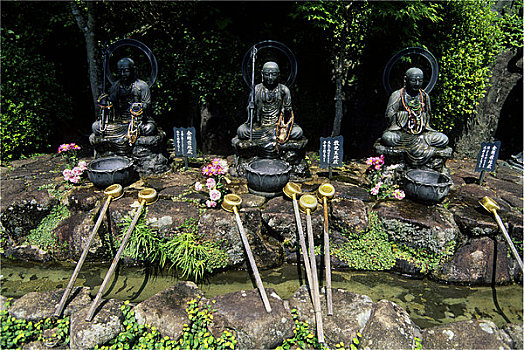 日本,靠近,广岛,宫岛,庙宇,佛教,佛像
