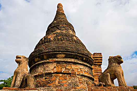 古老,庙宇,塔,日出,蒲甘,曼德勒,区域,缅甸,大幅,尺寸