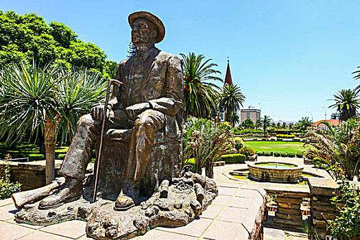 雕塑,议会,花园,温得和克,纳米比亚,非洲