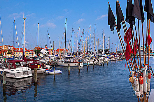 船,码头,丹麦