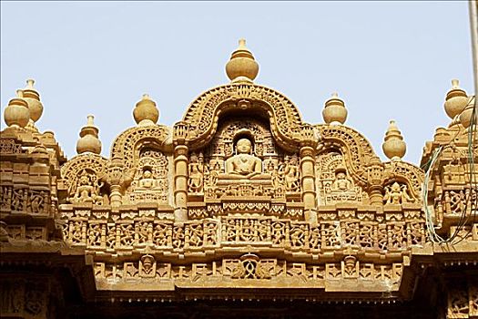 高,局部,庙宇,斋沙默尔,拉贾斯坦邦,印度