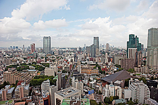 日本,东京,建筑,摩天大楼,城市