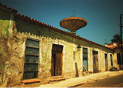 损坏,建筑,古巴