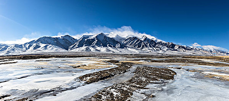 昆仑山玉珠峰美景