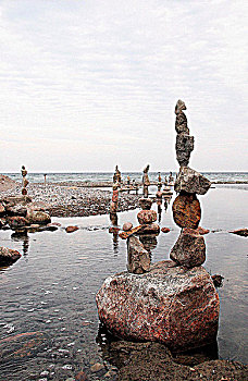 平衡,石头,阿贾克斯,安大略省,加拿大