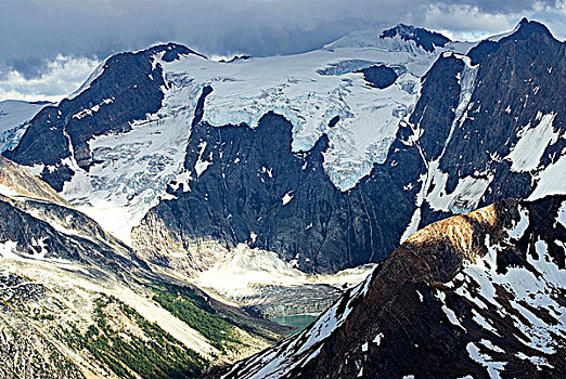 湖,冰河,普契尔山脉,不列颠哥伦比亚省,加拿大